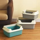 Features of open top deep tray cat litter box