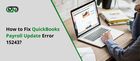 RESOLVE QuickBooks Update Error 15243