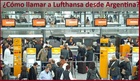 ¿Cómo llamar a Lufthansa desde Argentina?
